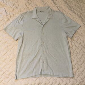 Madewell Easy Camp Collar Short Sleeve button Down shirt - Large